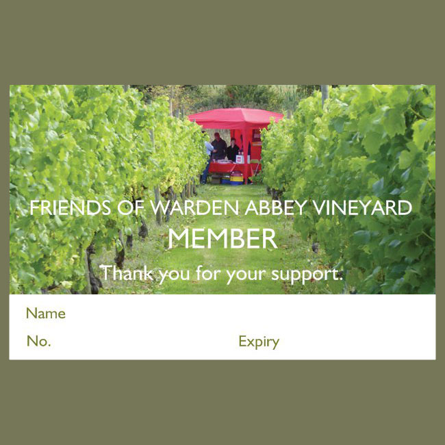 Friends of Warden Abbey membership card